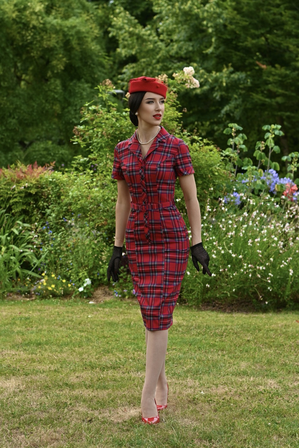 Terissa Tartan Wiggle Dress